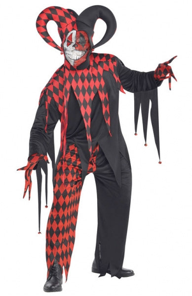 Irrer Harlekin Halloween Herrenkostüm - 1