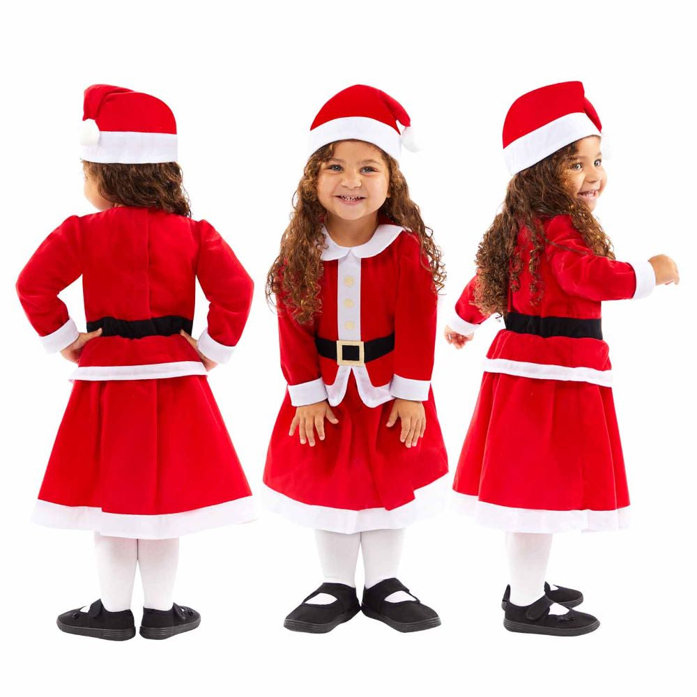 Mini Miss Santa Weihnachtskostüm für Mädchen - 7