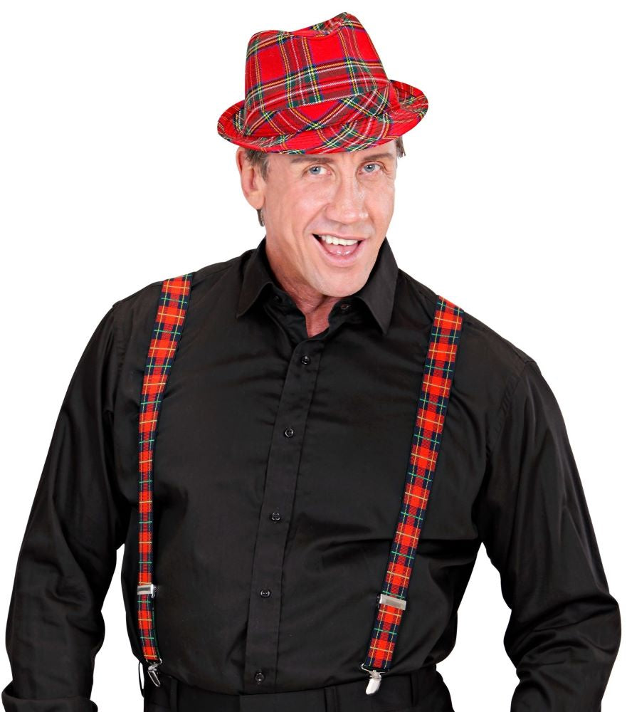 Hosenträger rot-kariert - 4