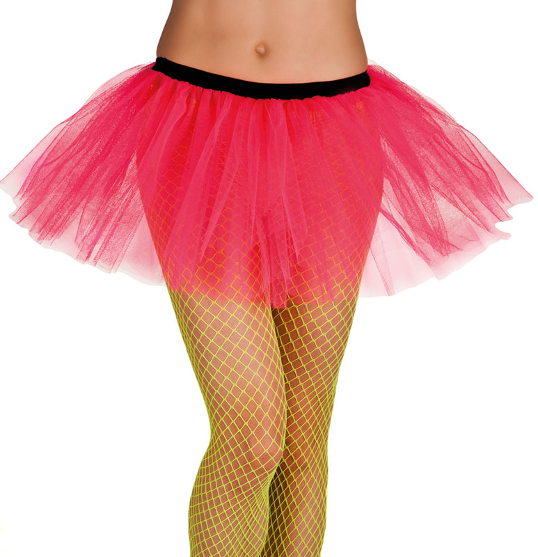 80er Party Tutu Rock neon-pink - 1