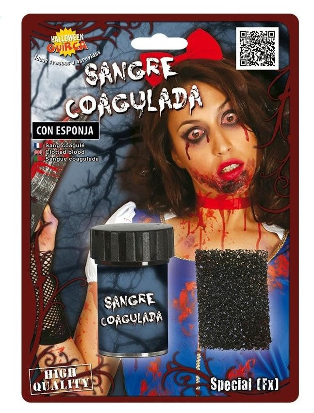 Geronnenes Fake Blut mit Schwamm - 1