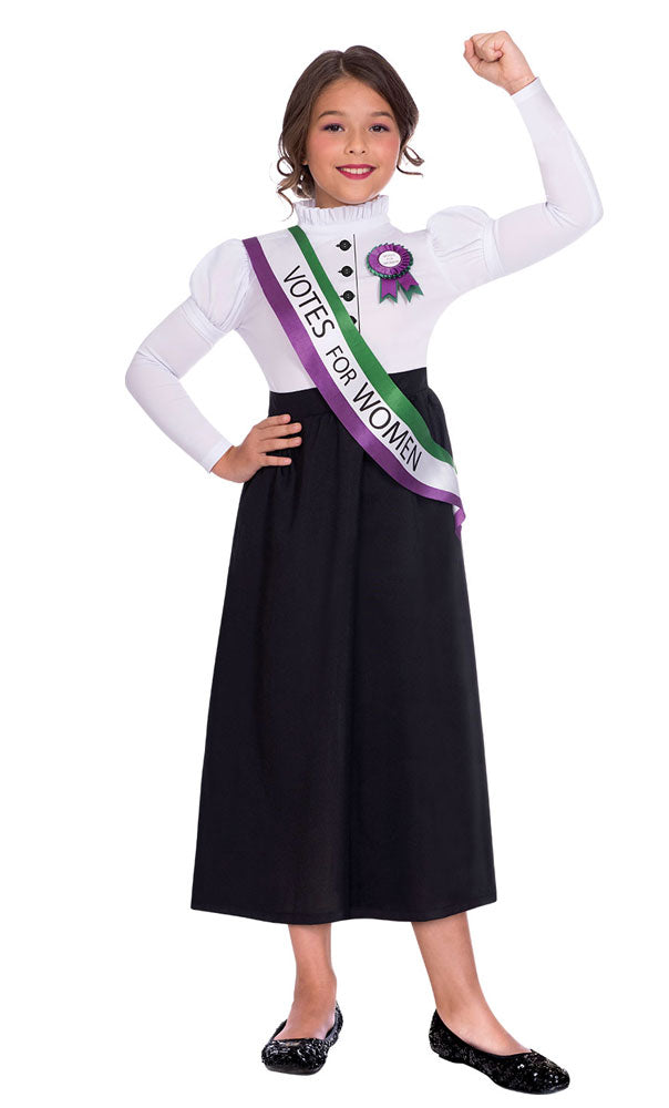 Suffragette Mädchenkostüm - 1