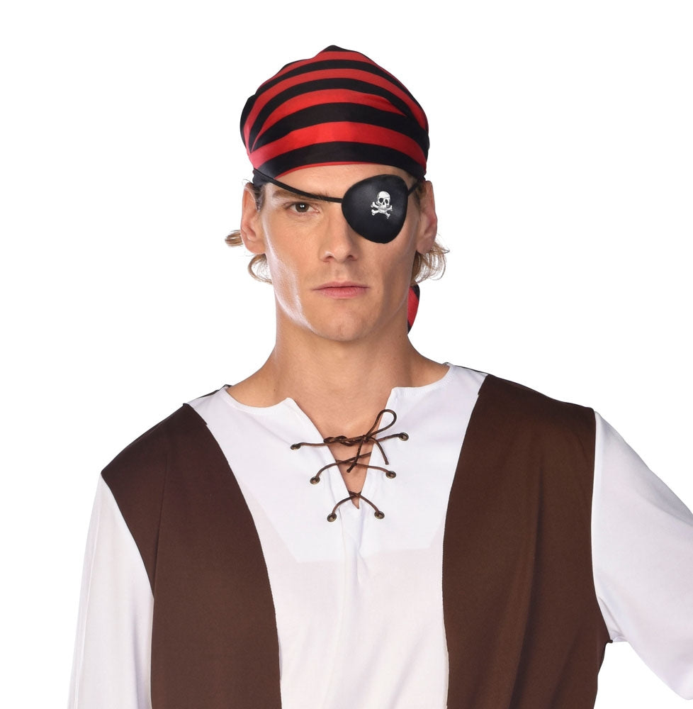 Piraten Augenklappe Totenschädel - 1
