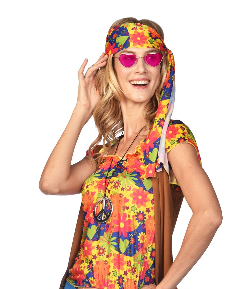 70er Jahre Herzbrille pink - 2