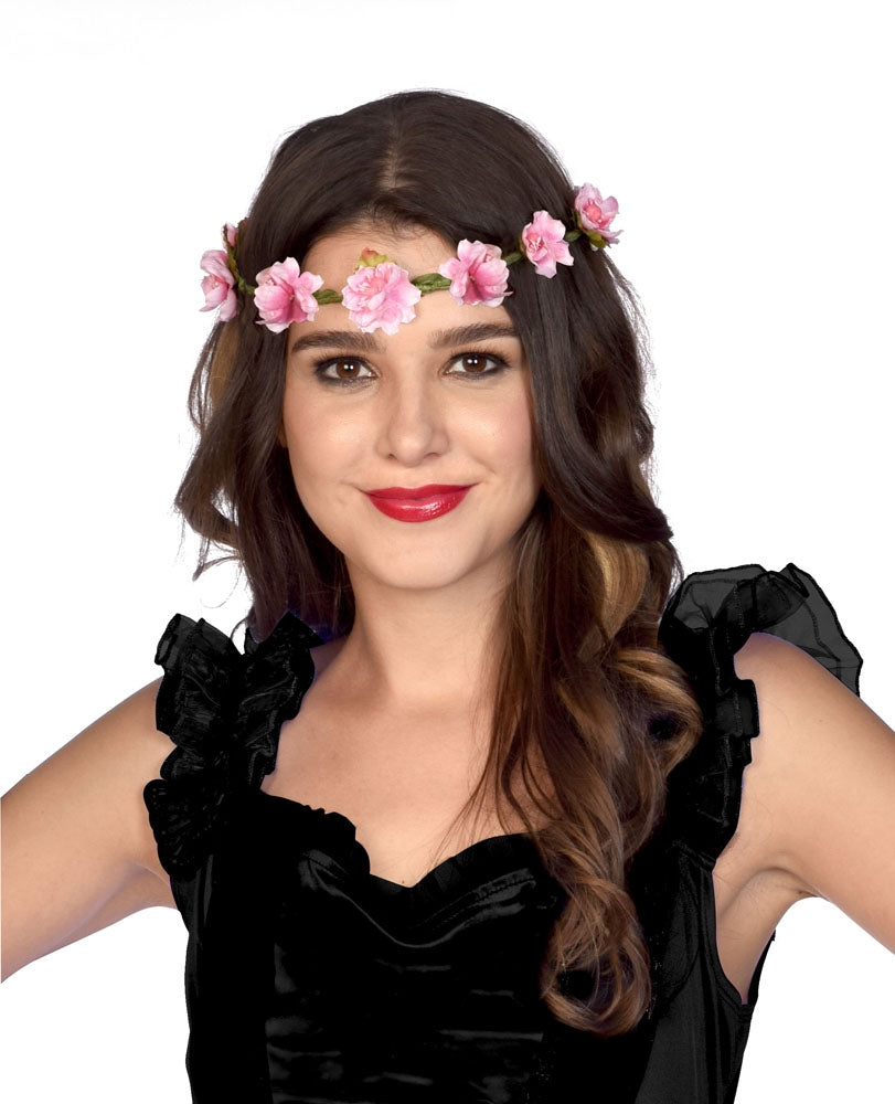 Rosis Rosen Haarkranz rosa - 1