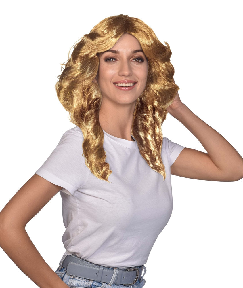 70er Jahre Popstar Perücke für Damen blond - 1