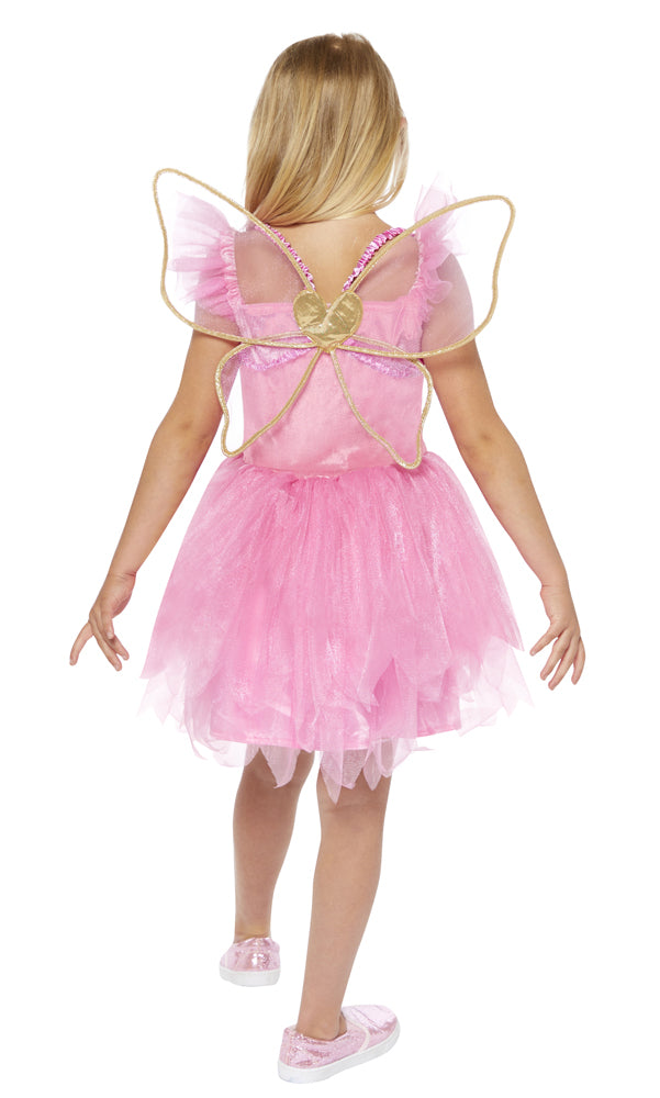 Rosa Schmetterlingsfee Mädchenkostüm - 5