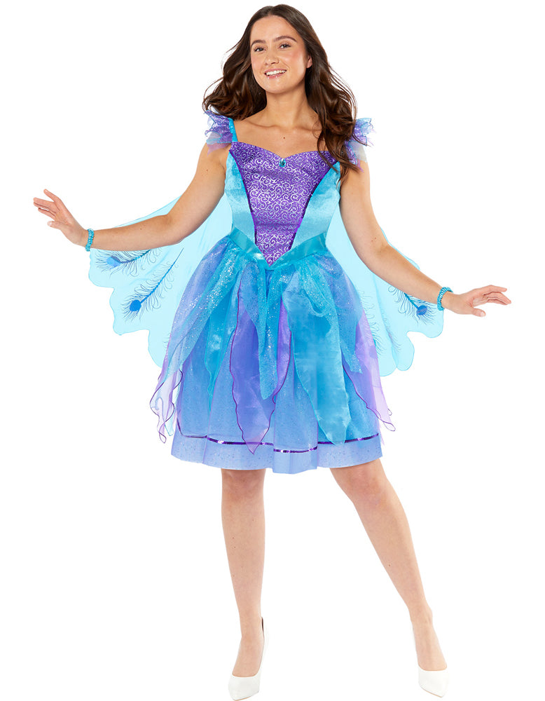 Zauberhaftes Pfauen Kostüm für Damen - 1