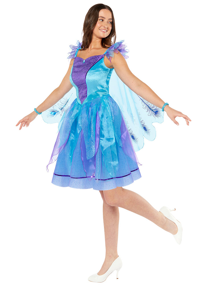 Zauberhaftes Pfauen Kostüm für Damen - 3