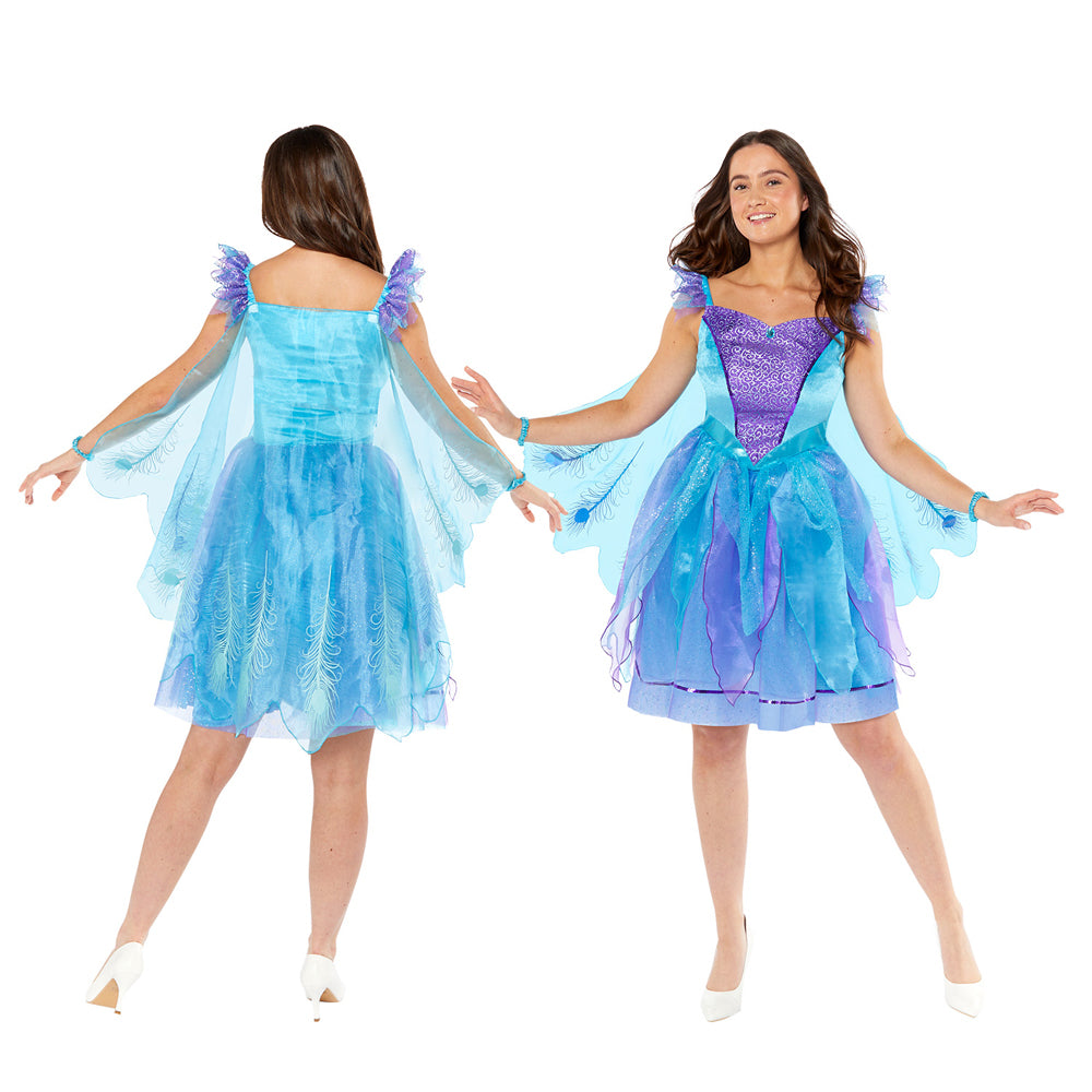 Zauberhaftes Pfauen Kostüm für Damen - 5