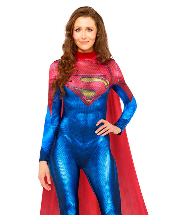 Supergirl Superheldin Overall Kostüm für Damen