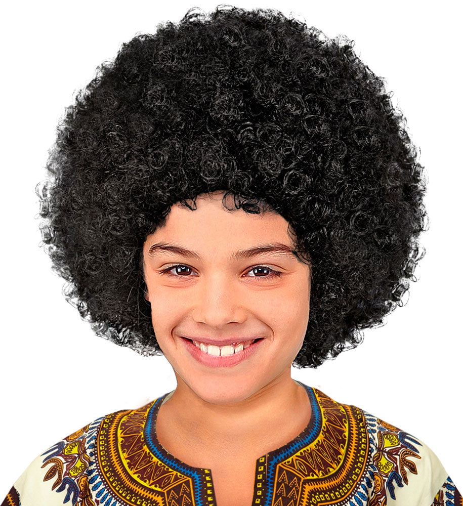 Afro Perücke für Kinder schwarz - 1