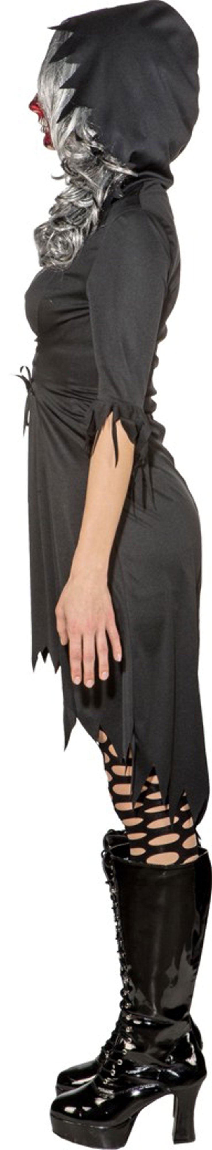 Amara Gothic Fransenkleid Mit Kapuze 2