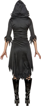 Amara Gothic Fransenkleid Mit Kapuze 3