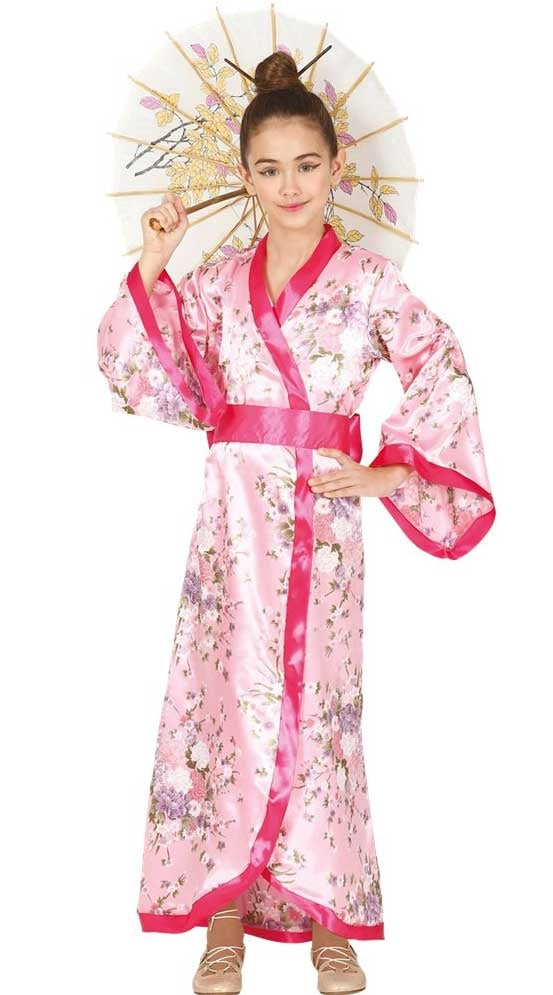 Rosa Kimono Mädchen Kostüm - 1