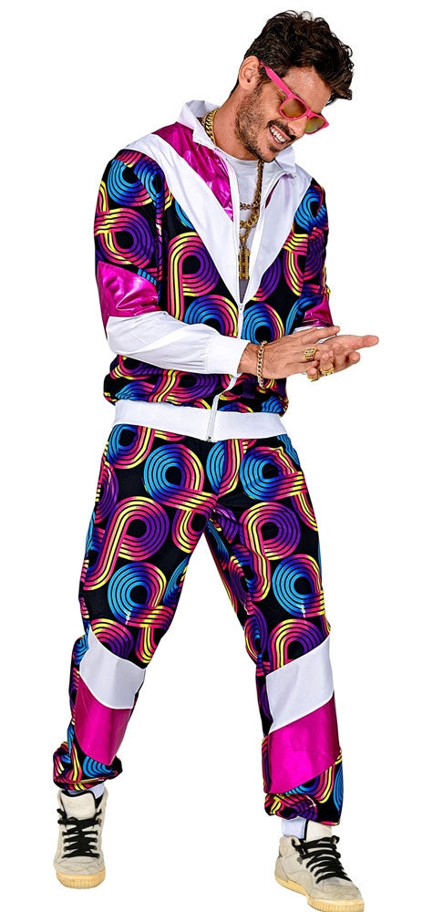 80er Jahre Trainingsanzug Discotime Unisex - 2