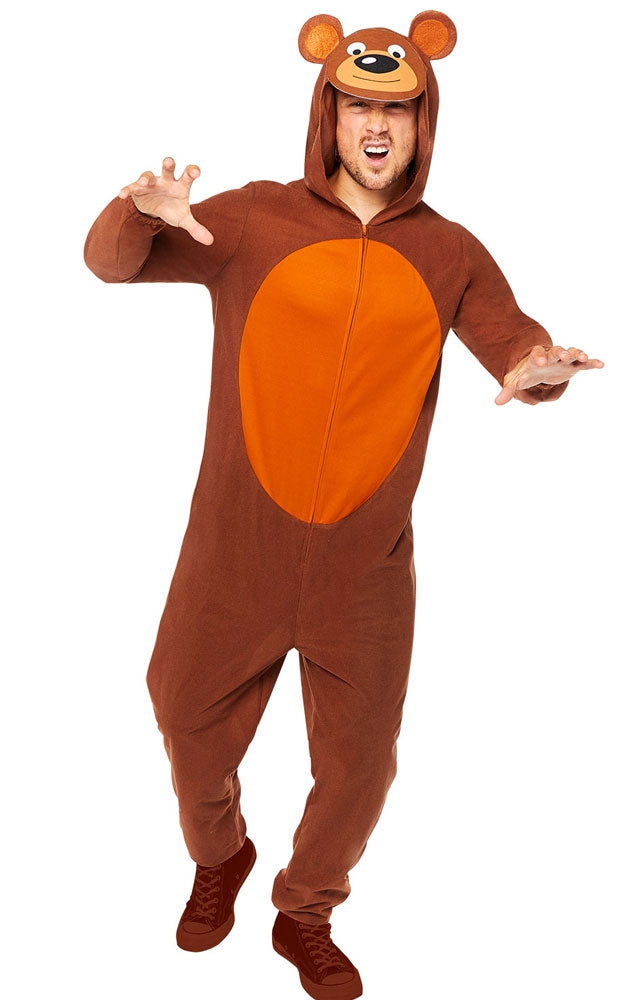 Braunbär Overall Herrenkostüm - 1