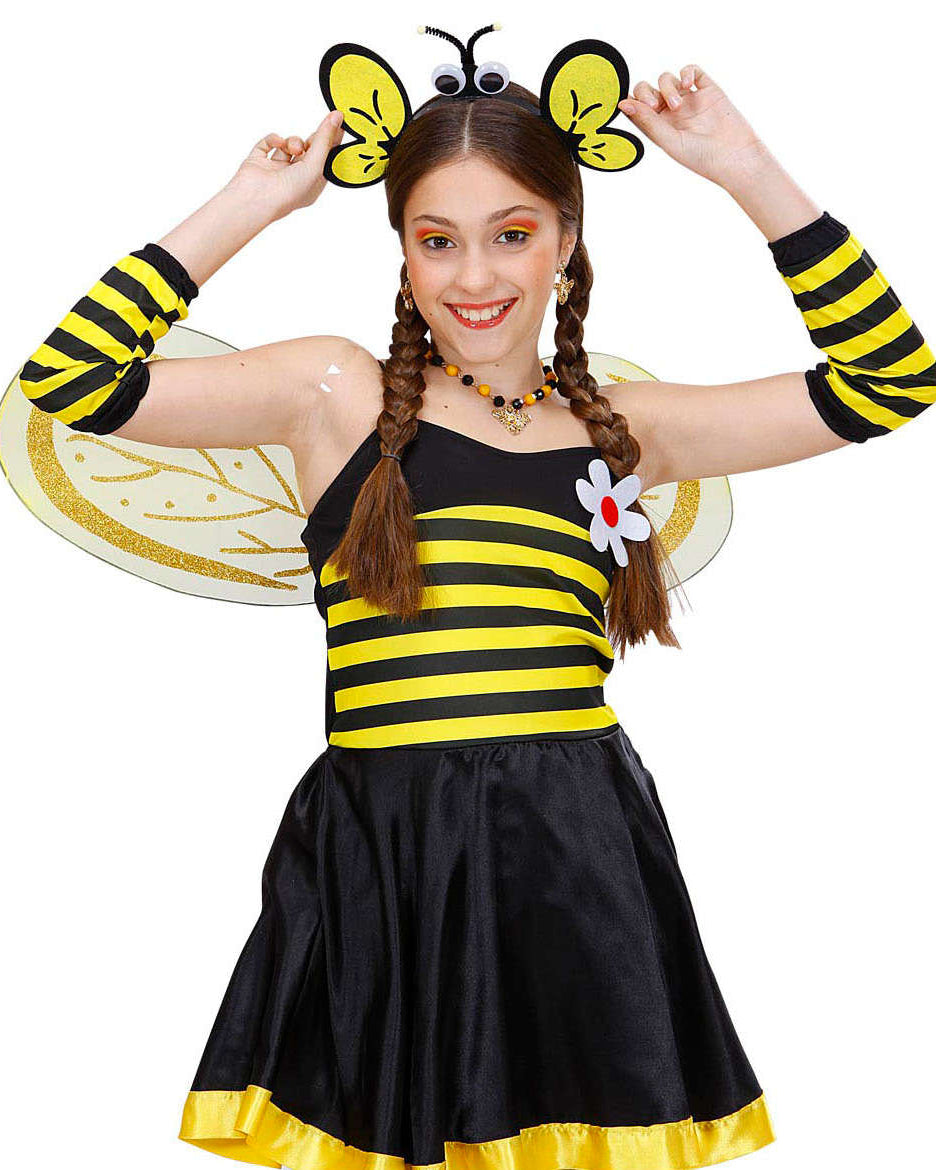 Bienen Haarreif mit Augen und Flügelohren - 2