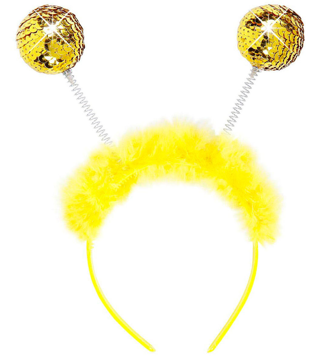 Bienen Haarreifen mit Paillettenfühlern - 1