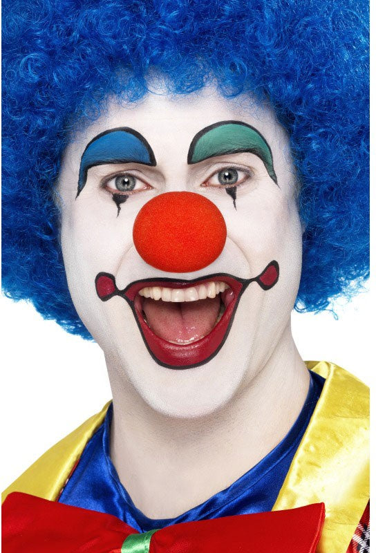 Blaue Afro Clownsperücke 2