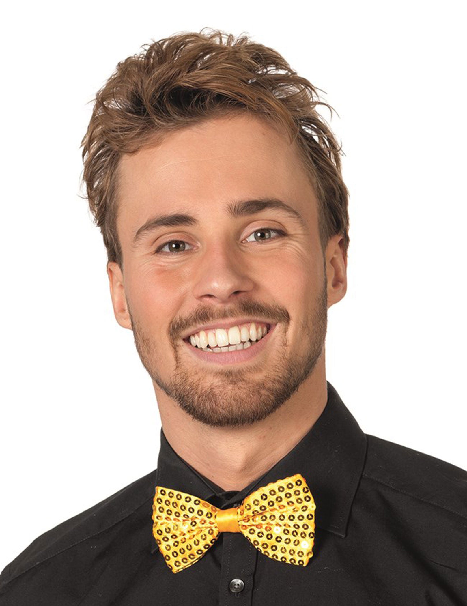 Bling Bling Pailletten Fliege Gold - 1