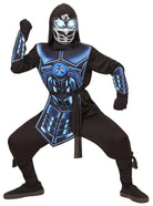 Blue Cyber Ninja Kostüm für Kinder - 2