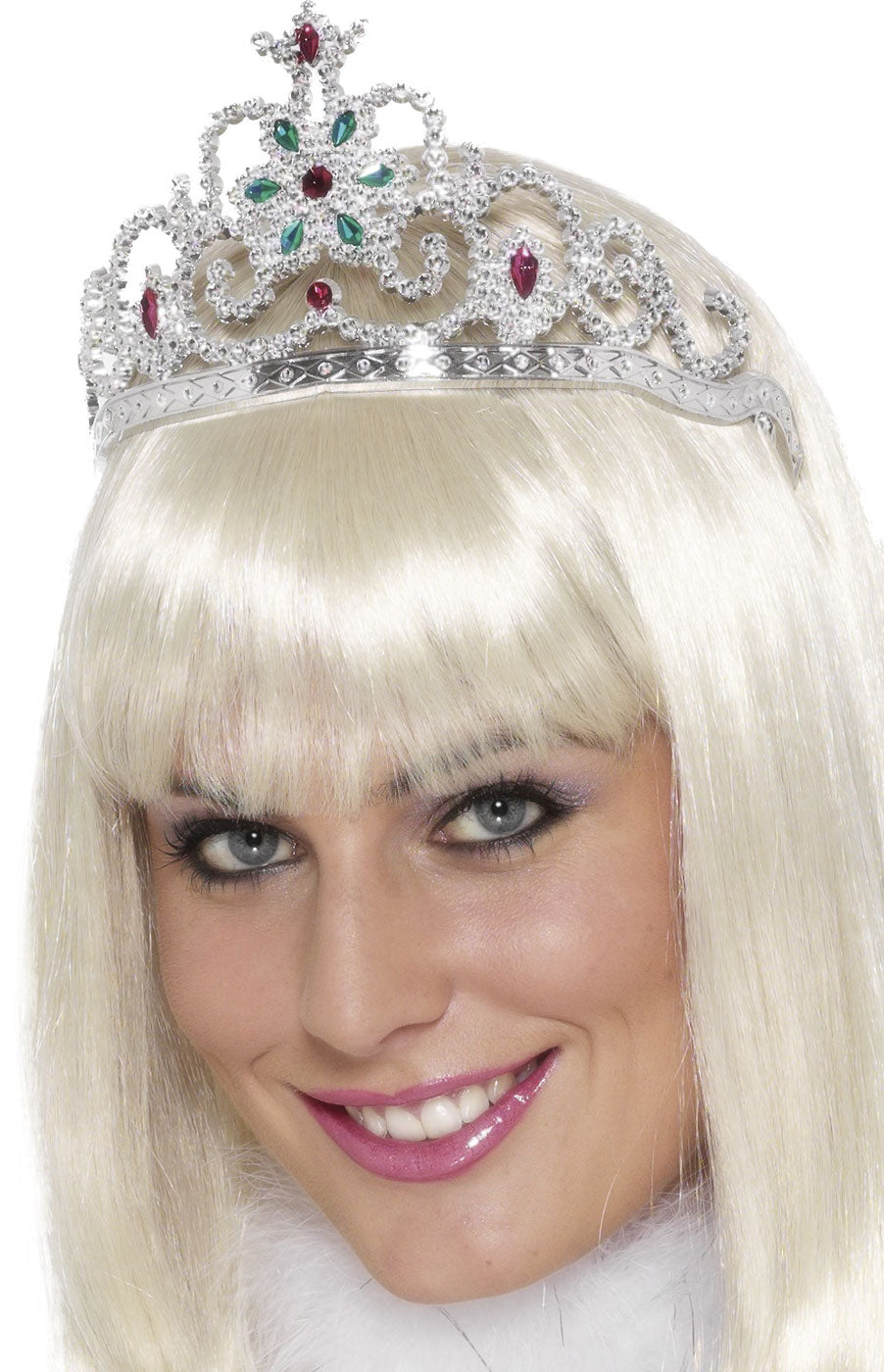 Blumen Diadem silber - 1