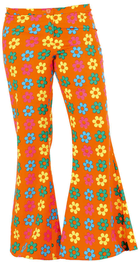 Blumenwiese Damen-Schlaghose orange - 2