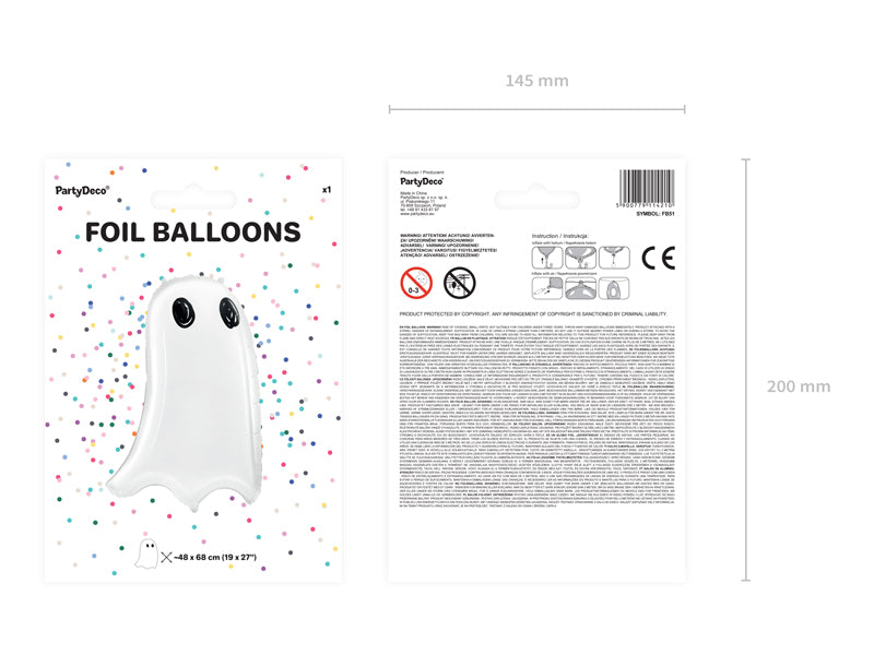 Boo Town Geist Folienballon 48 x 68cm 7