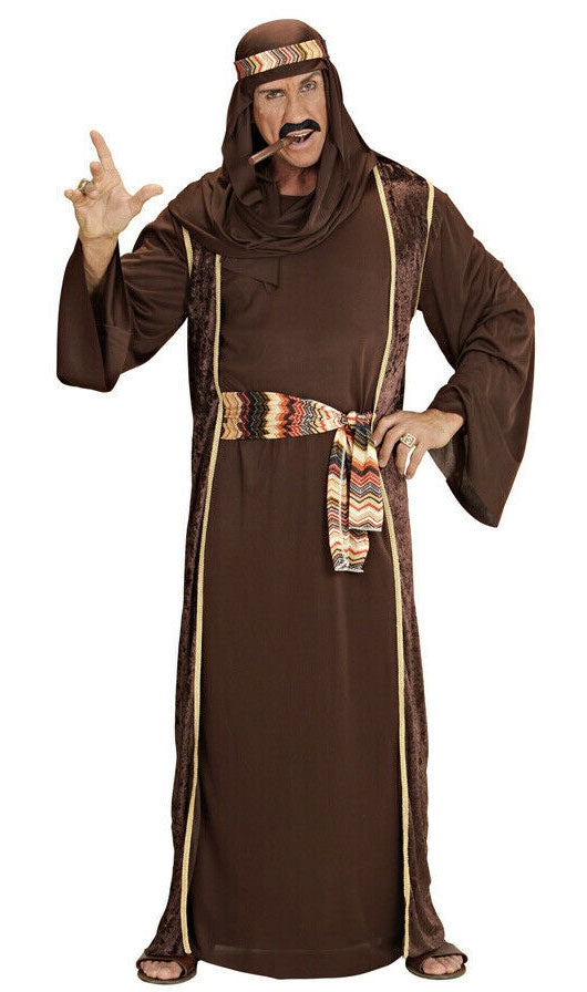 Arabisches Scheich Kostüm für Herren braun - 1