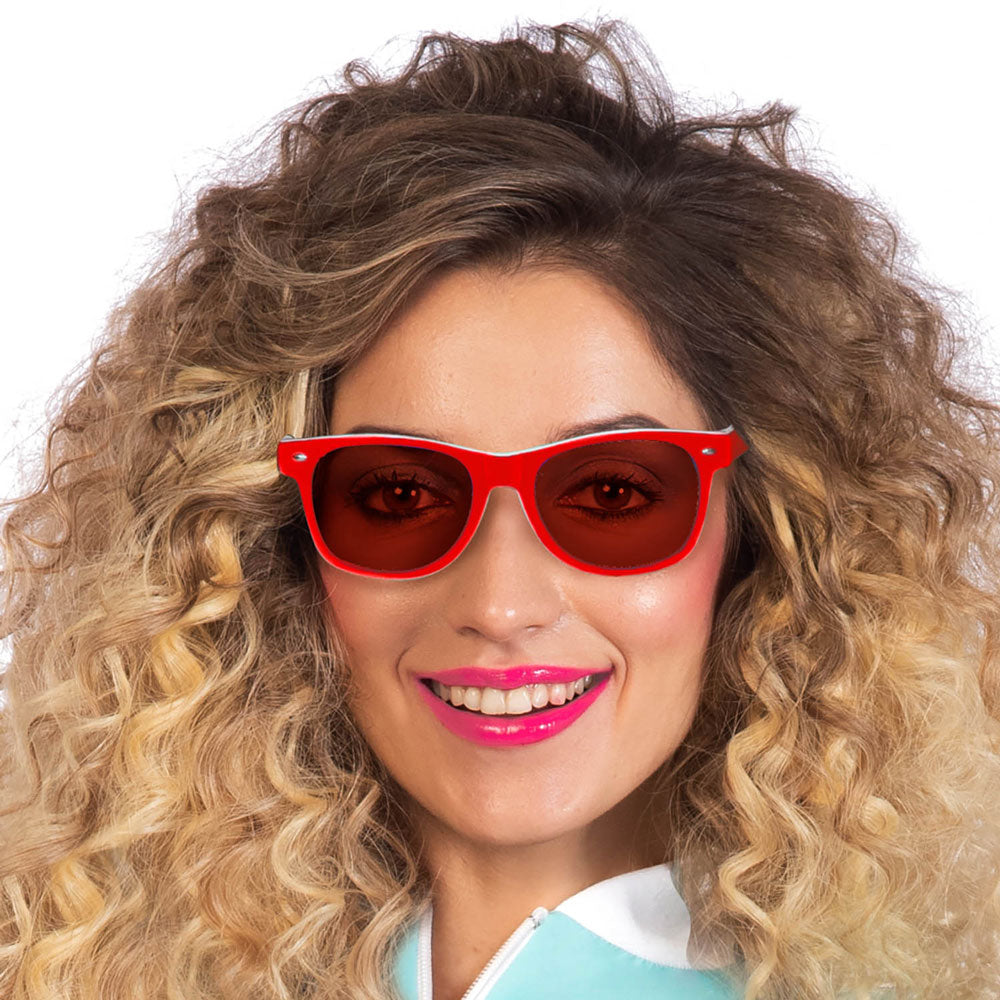 Retro Sonnenbrille rot - 1
