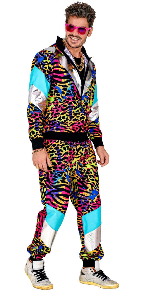 80er Jahre Trainingsanzug Rainbow Animal Unisex - 4