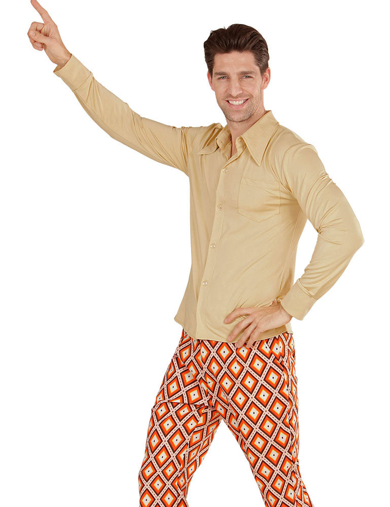70er Jahre Disco Hemd Toni für Herren - 2