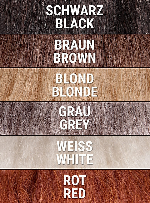 Schnüffler Echthaarbart in 6 Farben - 2