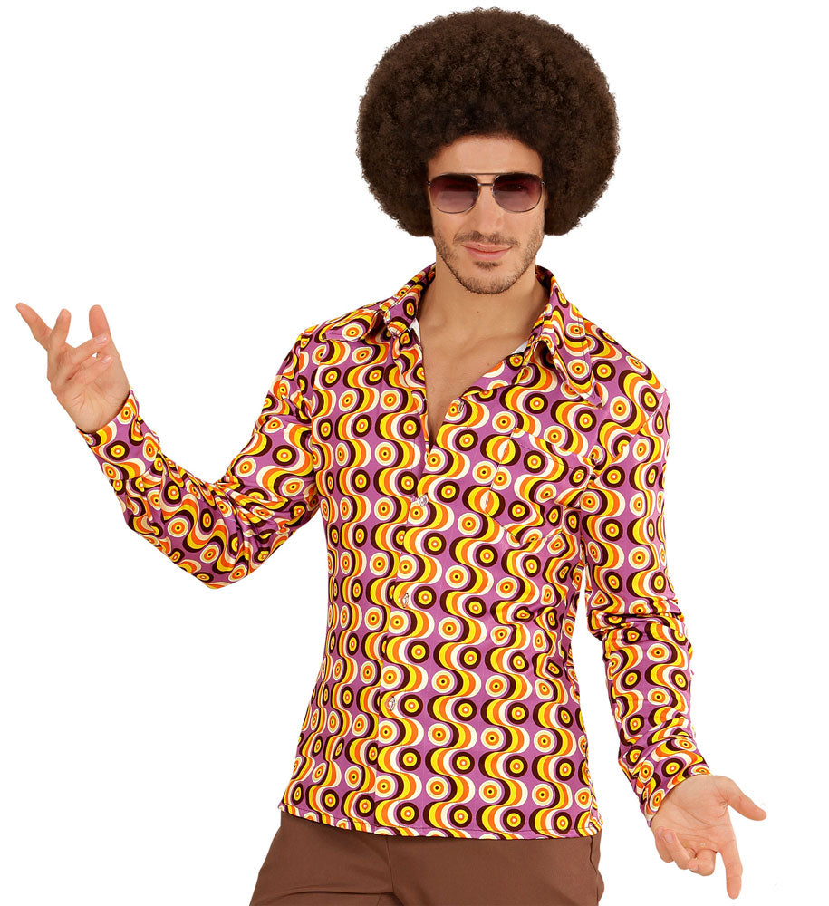70er Jahre Disco Hemd Jonny für Herren - 2