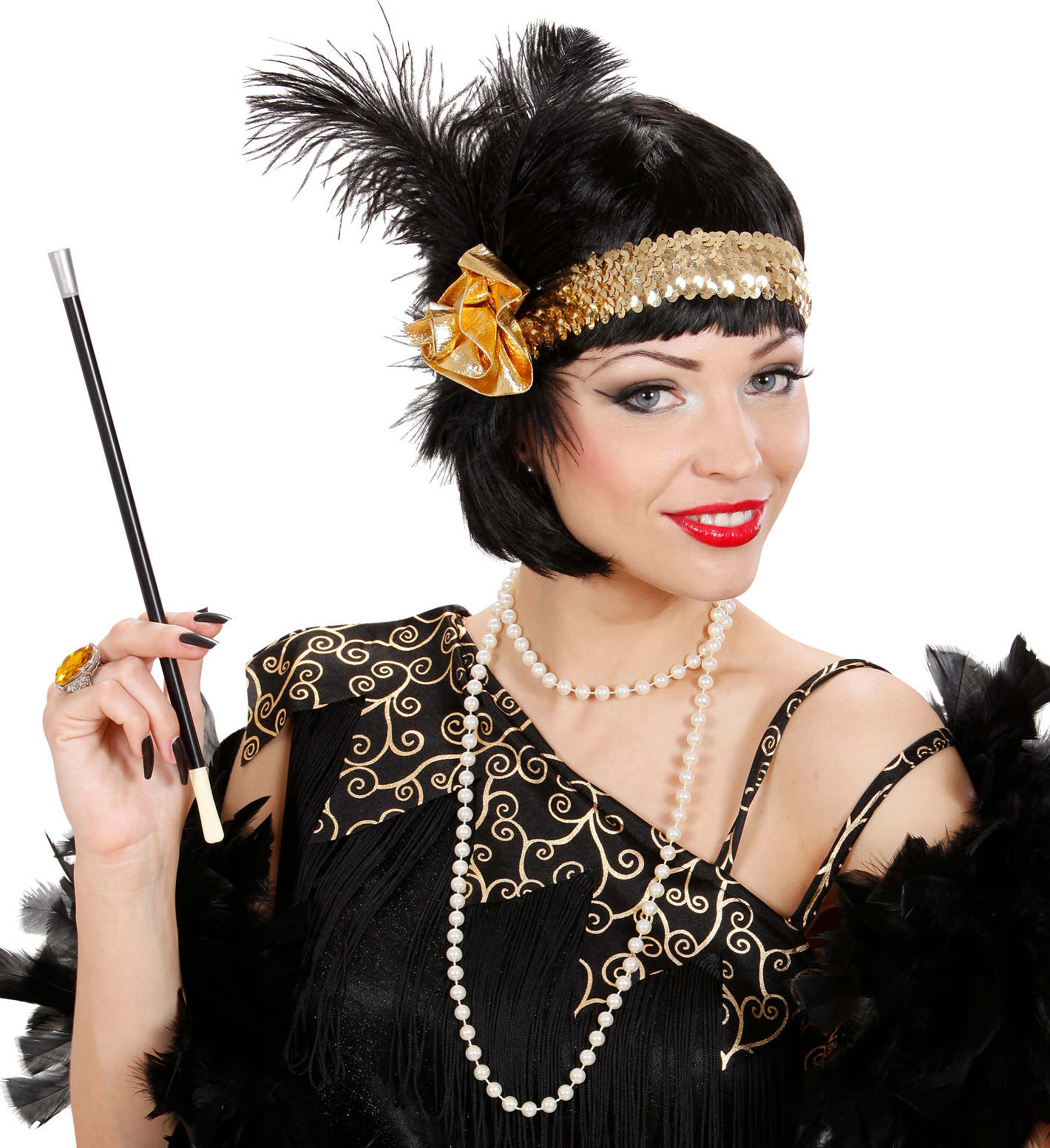 Carla Charleston Stirnband gold - 2