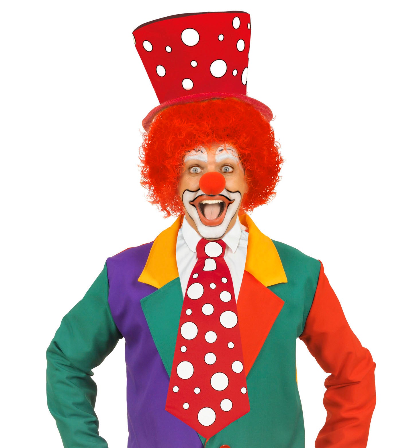XXL Krawatte rot für Clowns - 2