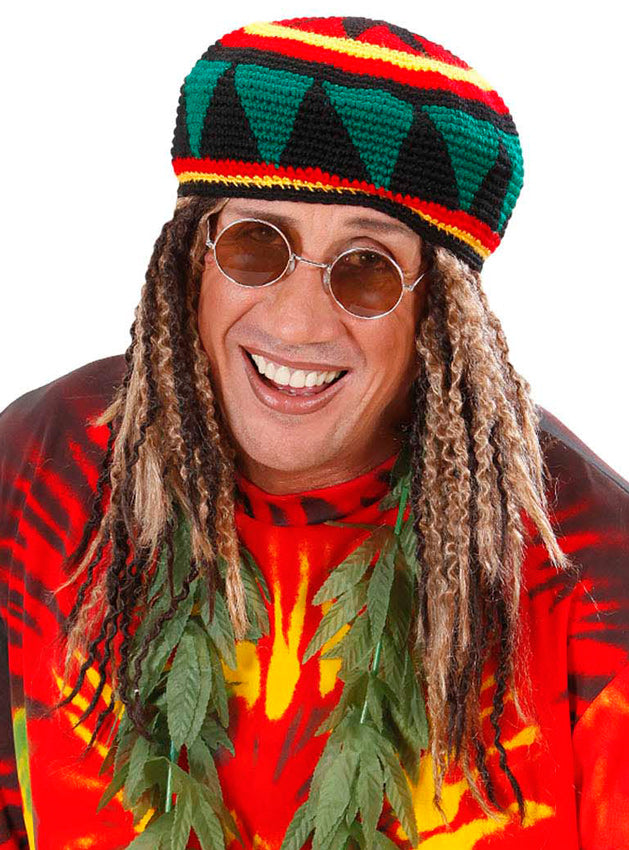 Deluxe Rastafari Perücke blond-braun für Herren und Damen - 3