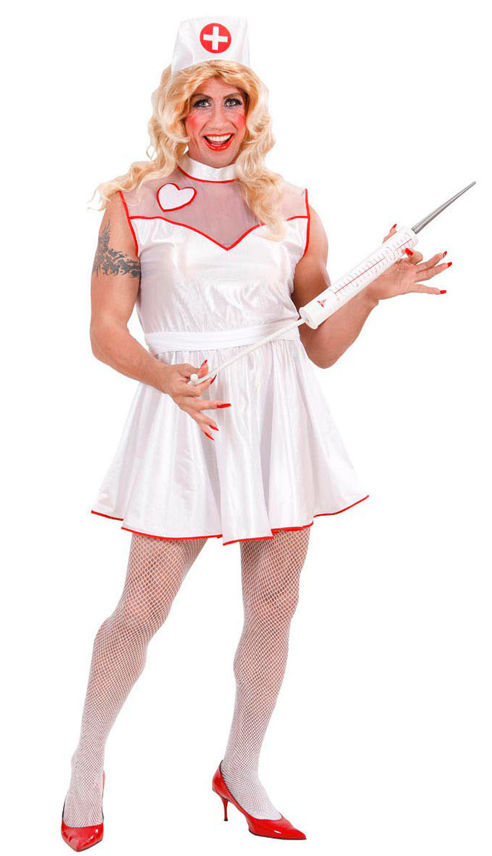 Drag Krankenschwester Travestie Kostüm - 2