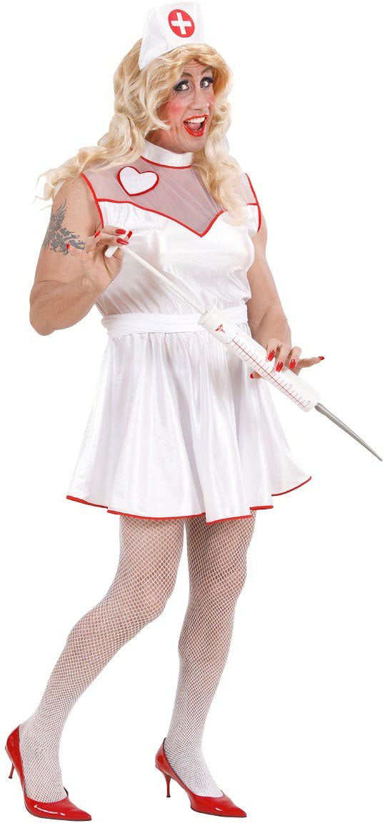 Drag Krankenschwester Travestie Kostüm - 1