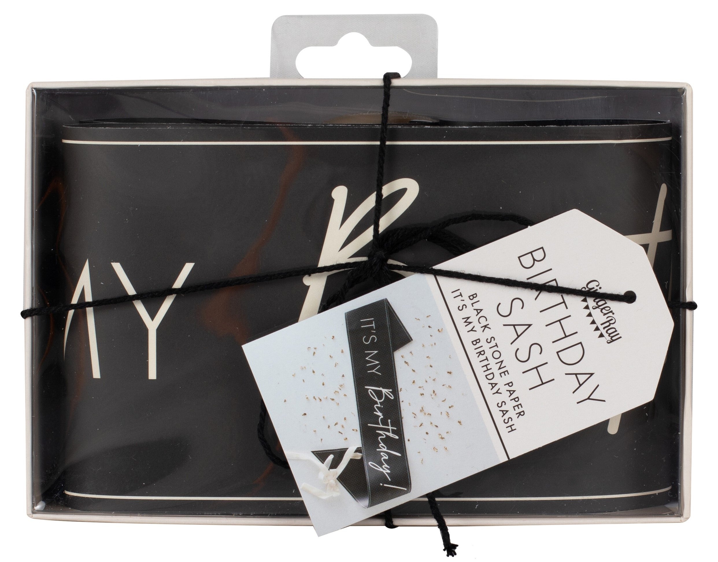 Elegante nude-schwarze Geburtstagsschärpe 3