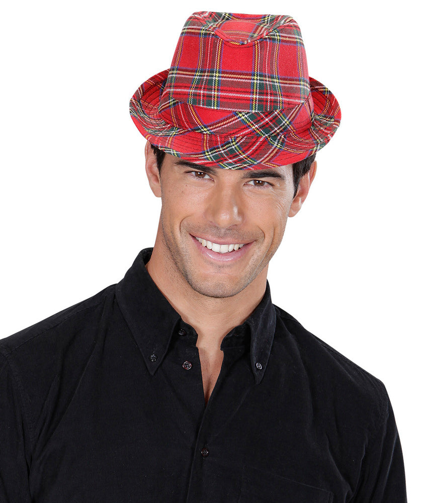 Fedora Hut im Karostyle in rot - 4