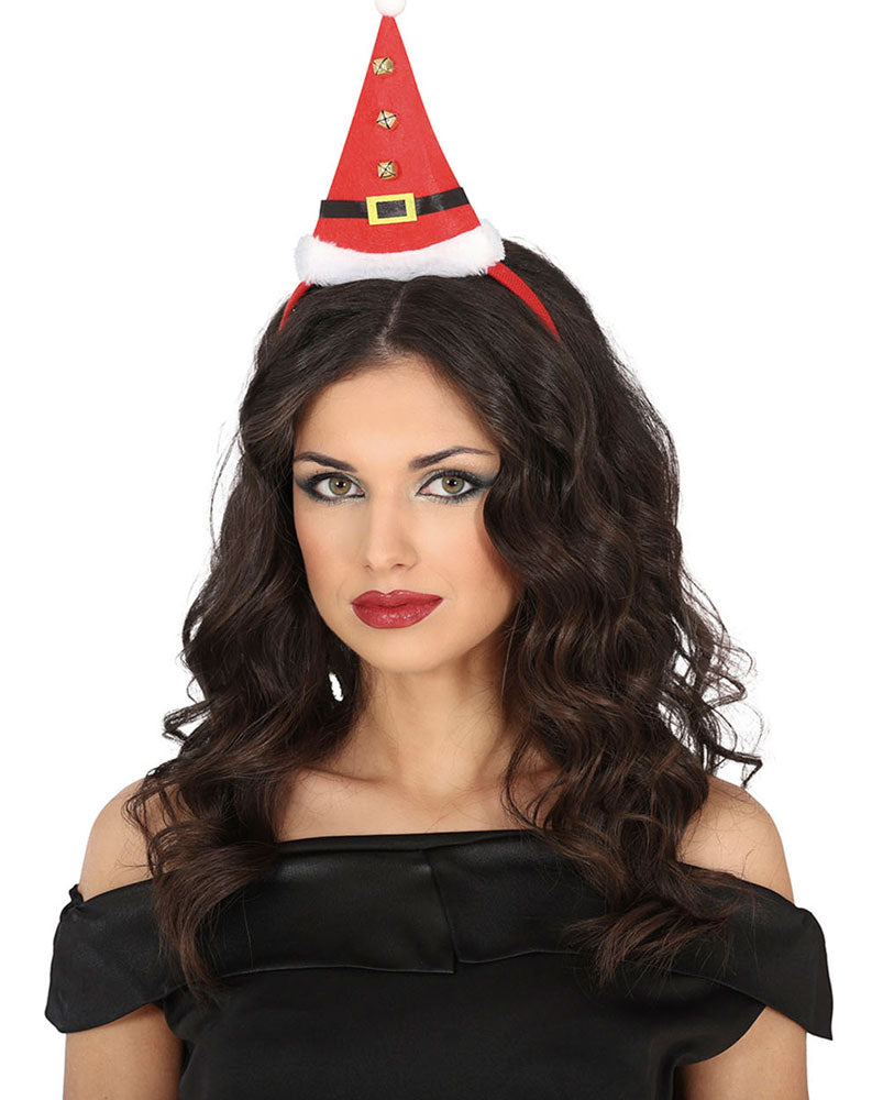 Mini Weihnachtsmütze mit Haarreif - 1