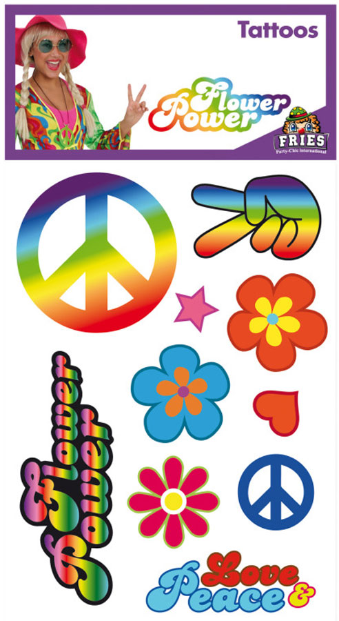 Flower Power Hippie Tattoos - 1