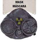 Horror Zombie Latex Gasmaske - 2