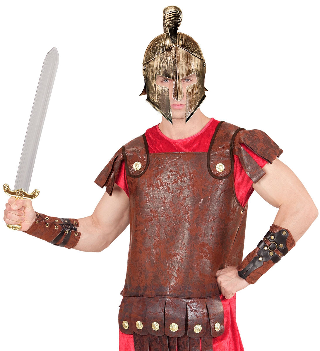 Gladiatoren Armstulpen in Lederoptik - 4