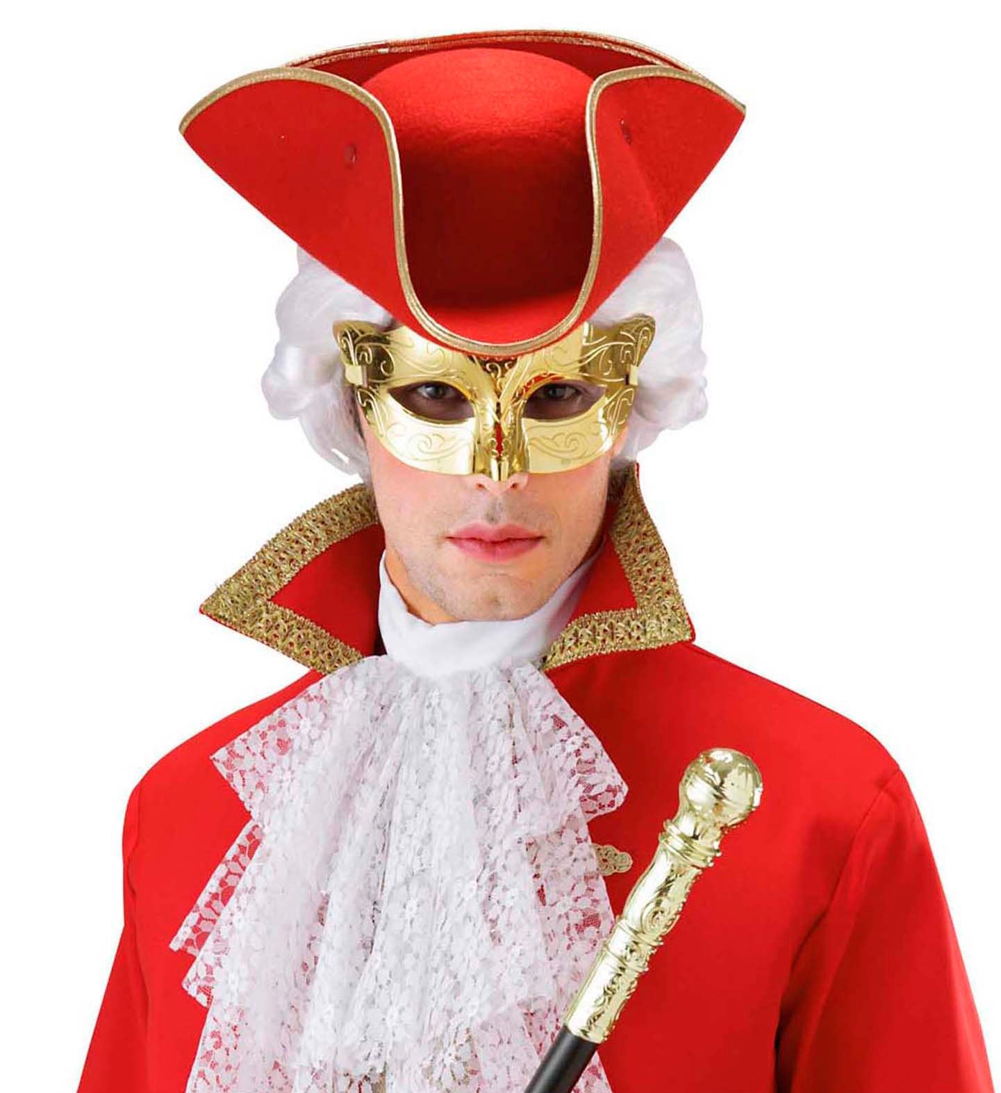 Glänzende Augenmaske Gold Metallic 2