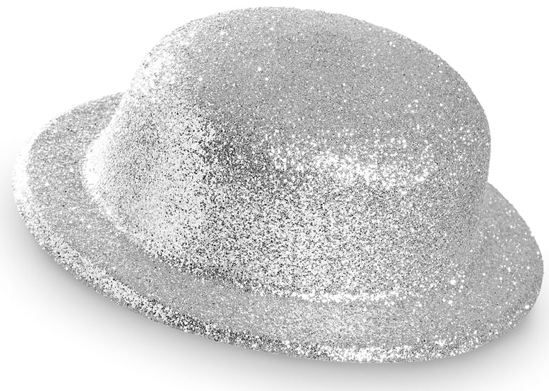Glitzer Party Hut silber - 1