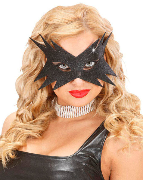 Glitzerstern Augenmaske schwarz - 2
