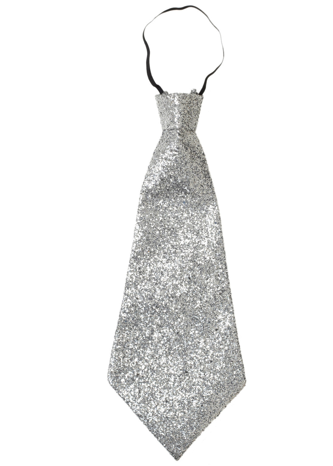 Gloria Glitter Krawatte silber - 1